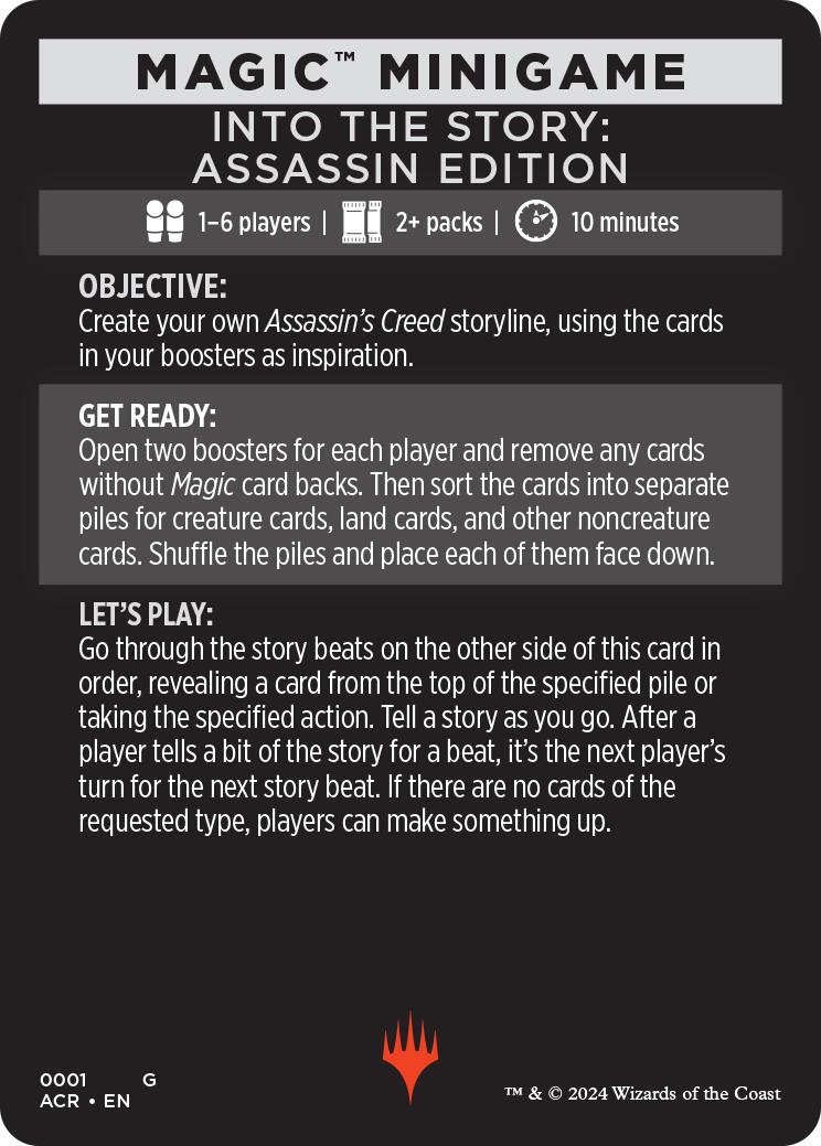 Into The Story: Assassin Edition (Magic Minigame) [Assassin's Creed Minigame] | Magic Magpie