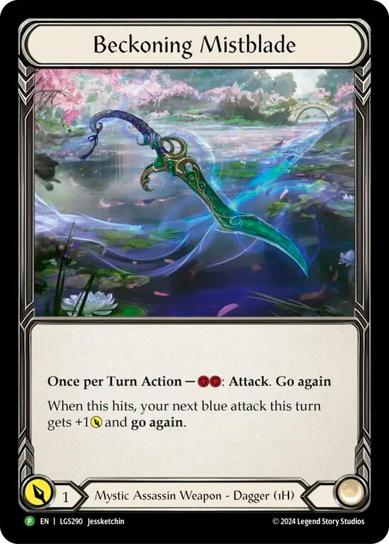 Beckoning Mistblade [LGS290] (Promo)  Rainbow Foil | Magic Magpie