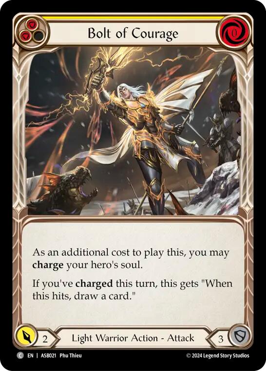 Bolt of Courage (Yellow) [ASB021] (Armory Deck: Boltyn) | Magic Magpie