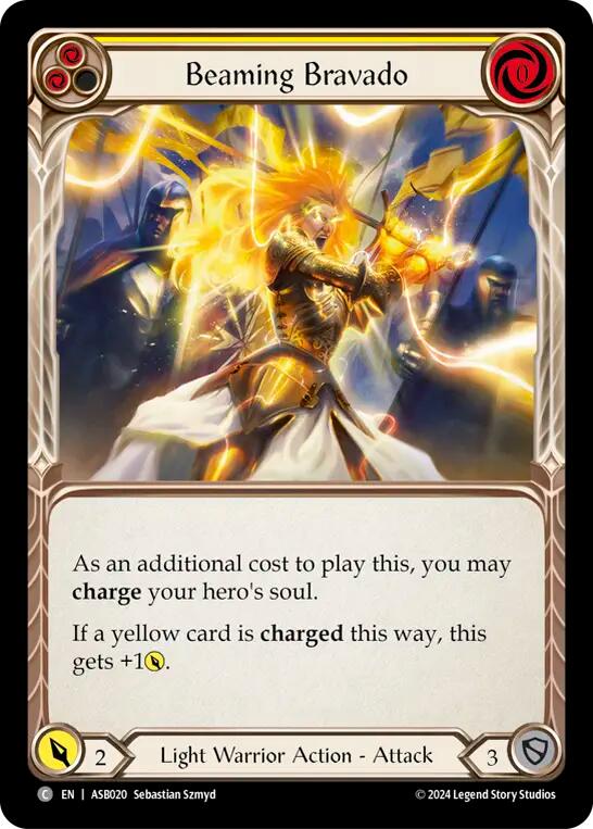 Beaming Bravado (Yellow) [ASB020] (Armory Deck: Boltyn) | Magic Magpie