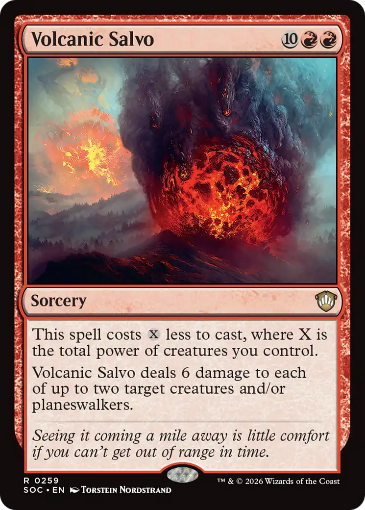 Volcanic Salvo [Secrets of Strixhaven Commander] | Magic Magpie