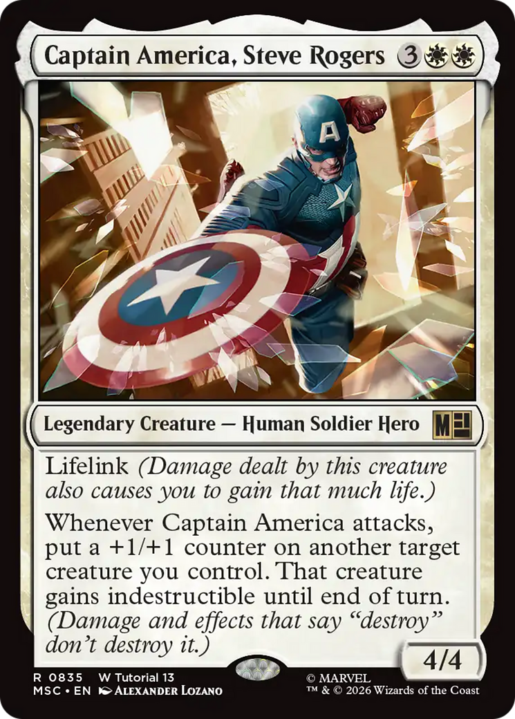 Captain America, Steve Rogers [Marvel Super Heroes Commander] | Magic Magpie