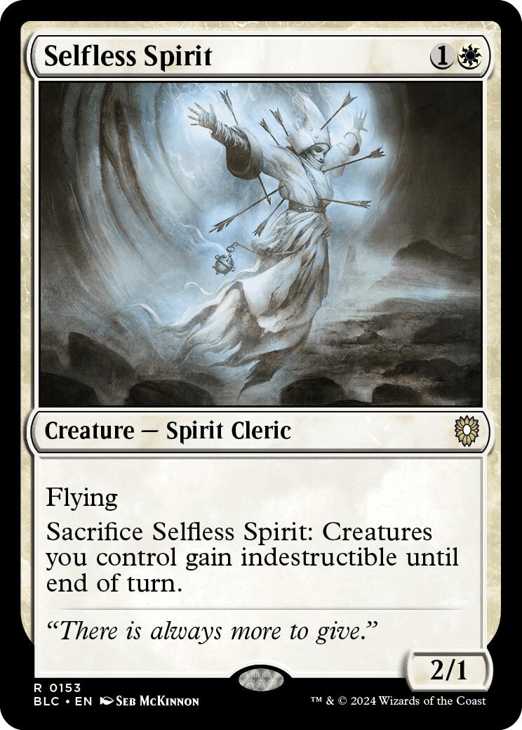 Selfless Spirit [Bloomburrow Commander] | Magic Magpie