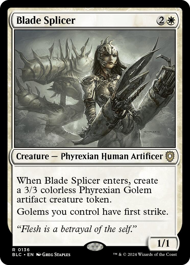 Blade Splicer [Bloomburrow Commander] | Magic Magpie