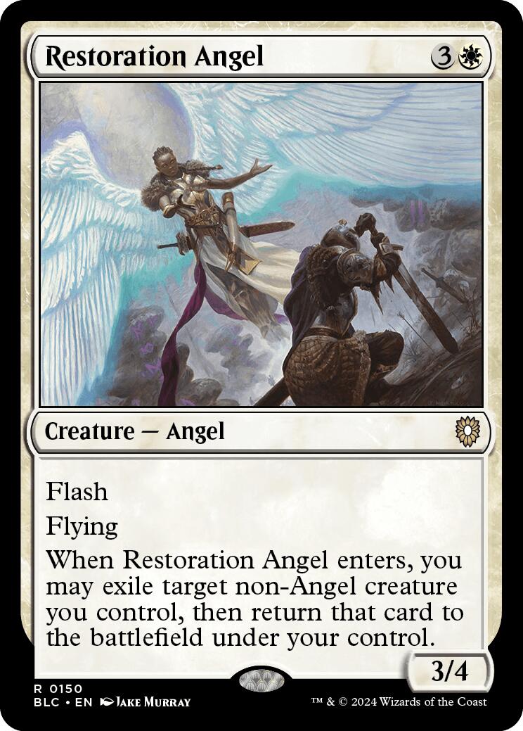 Restoration Angel [Bloomburrow Commander] | Magic Magpie