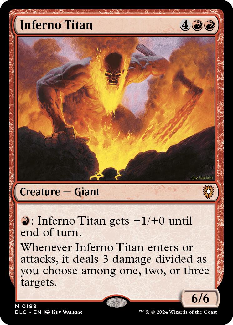 Inferno Titan [Bloomburrow Commander] | Magic Magpie