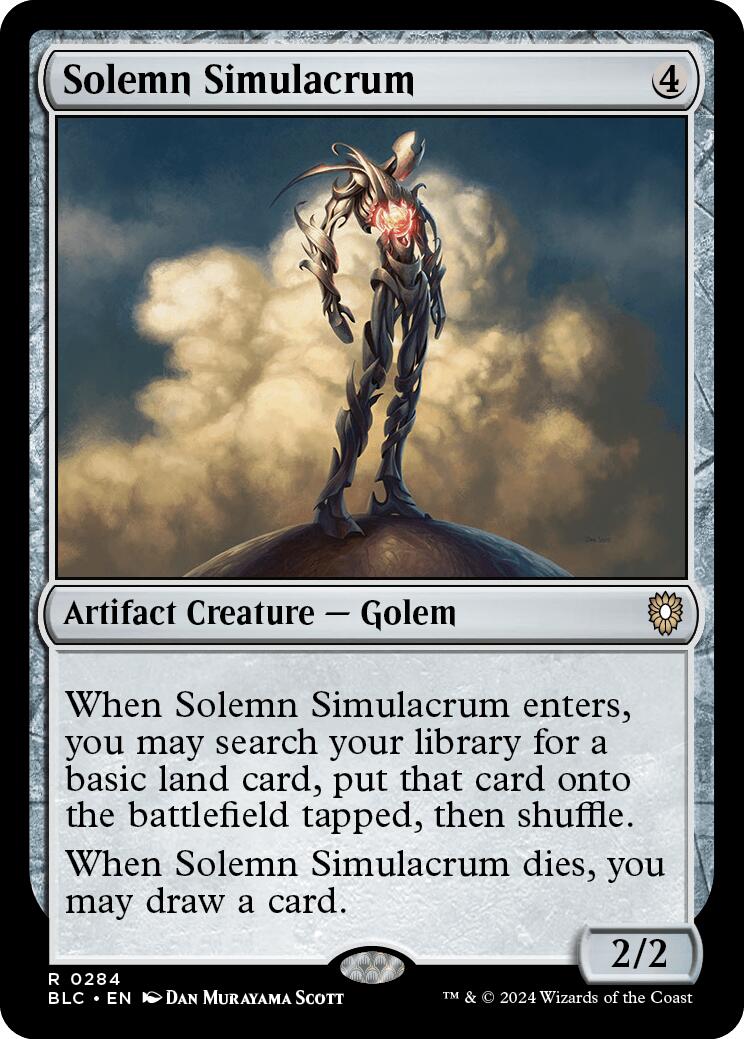 Solemn Simulacrum [Bloomburrow Commander] | Magic Magpie