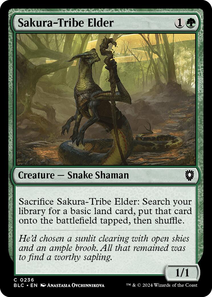 Sakura-Tribe Elder [Bloomburrow Commander] | Magic Magpie