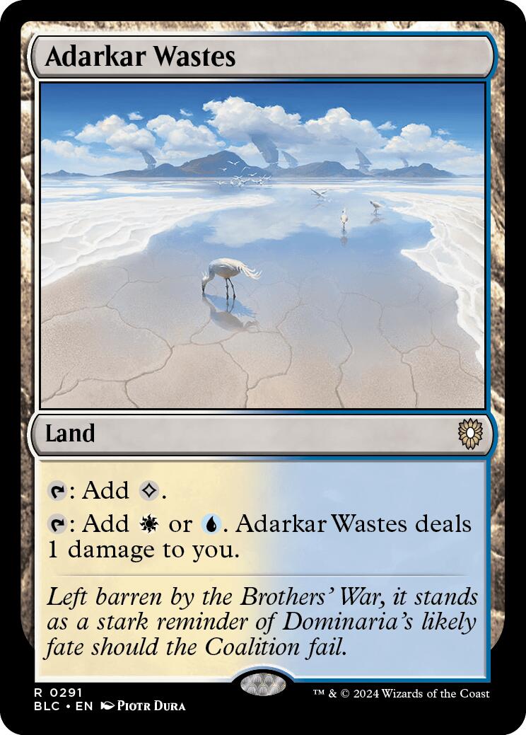 Adarkar Wastes [Bloomburrow Commander] | Magic Magpie