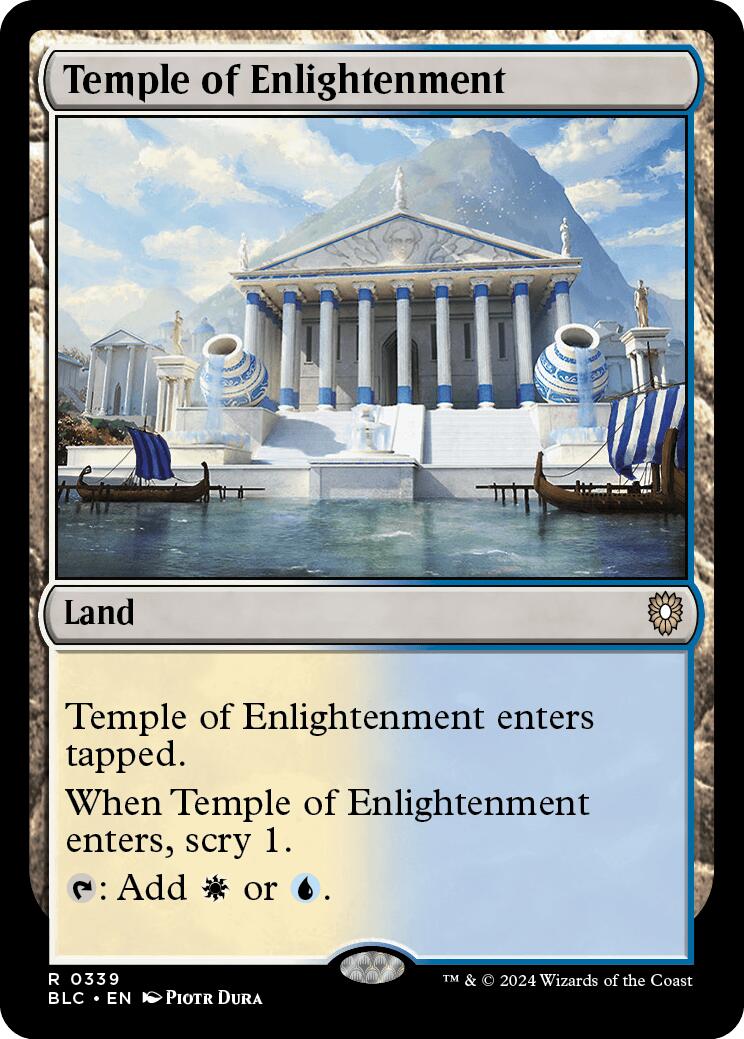 Temple of Enlightenment [Bloomburrow Commander] | Magic Magpie