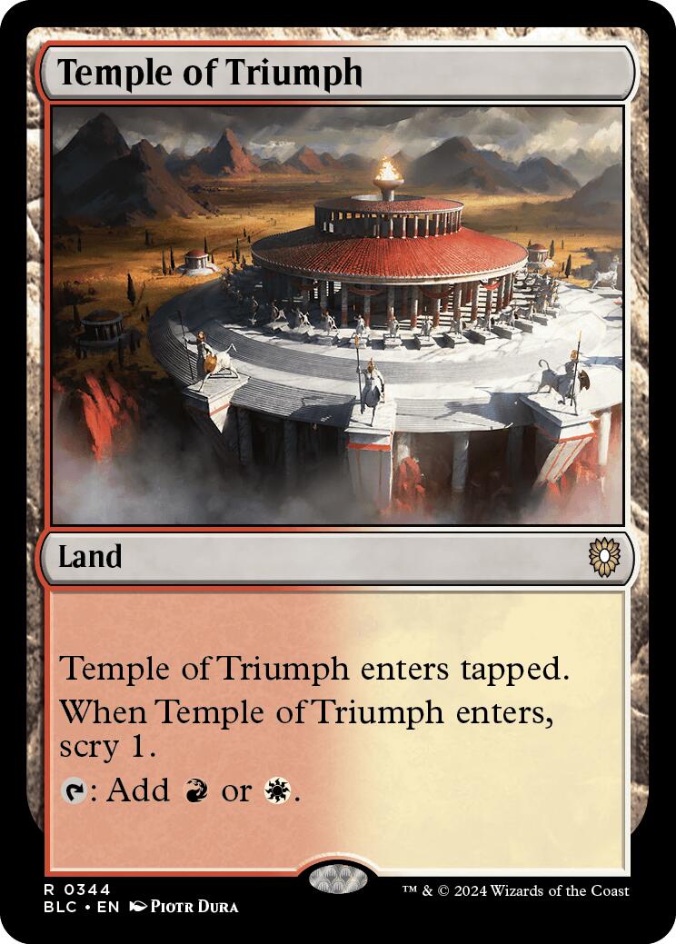 Temple of Triumph [Bloomburrow Commander] | Magic Magpie