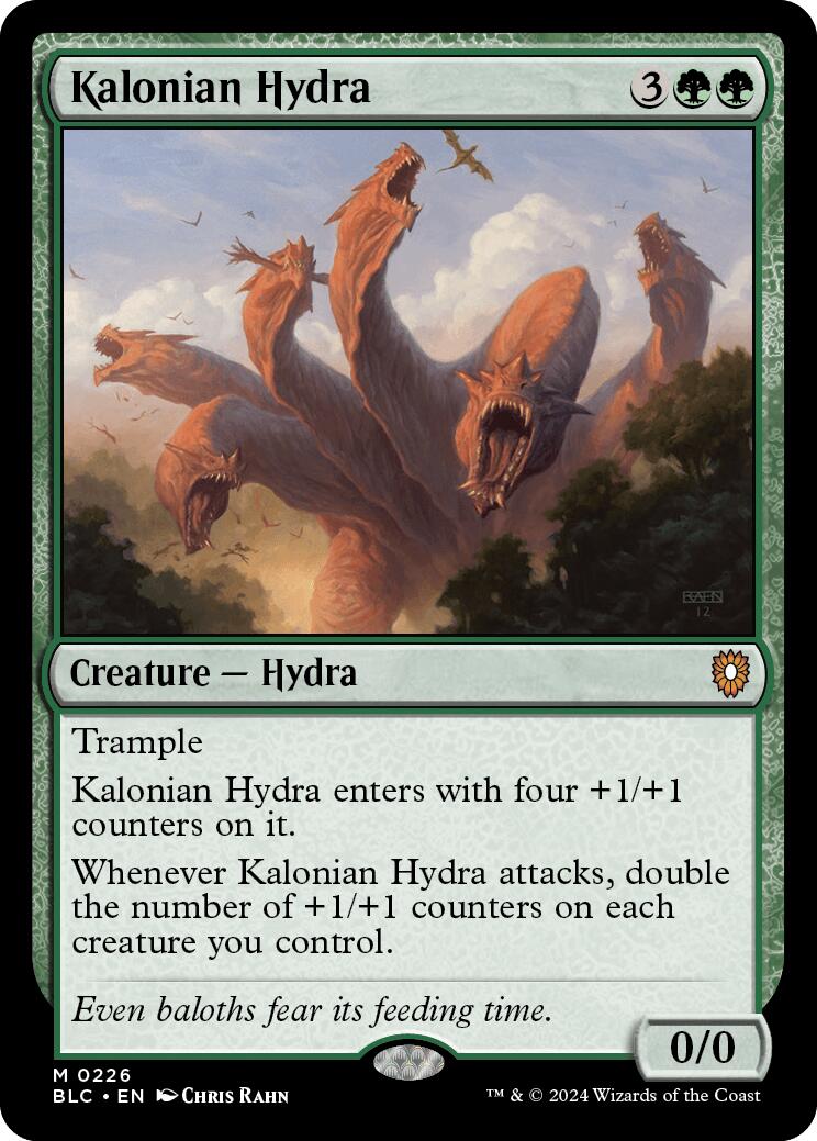 Kalonian Hydra [Bloomburrow Commander] | Magic Magpie