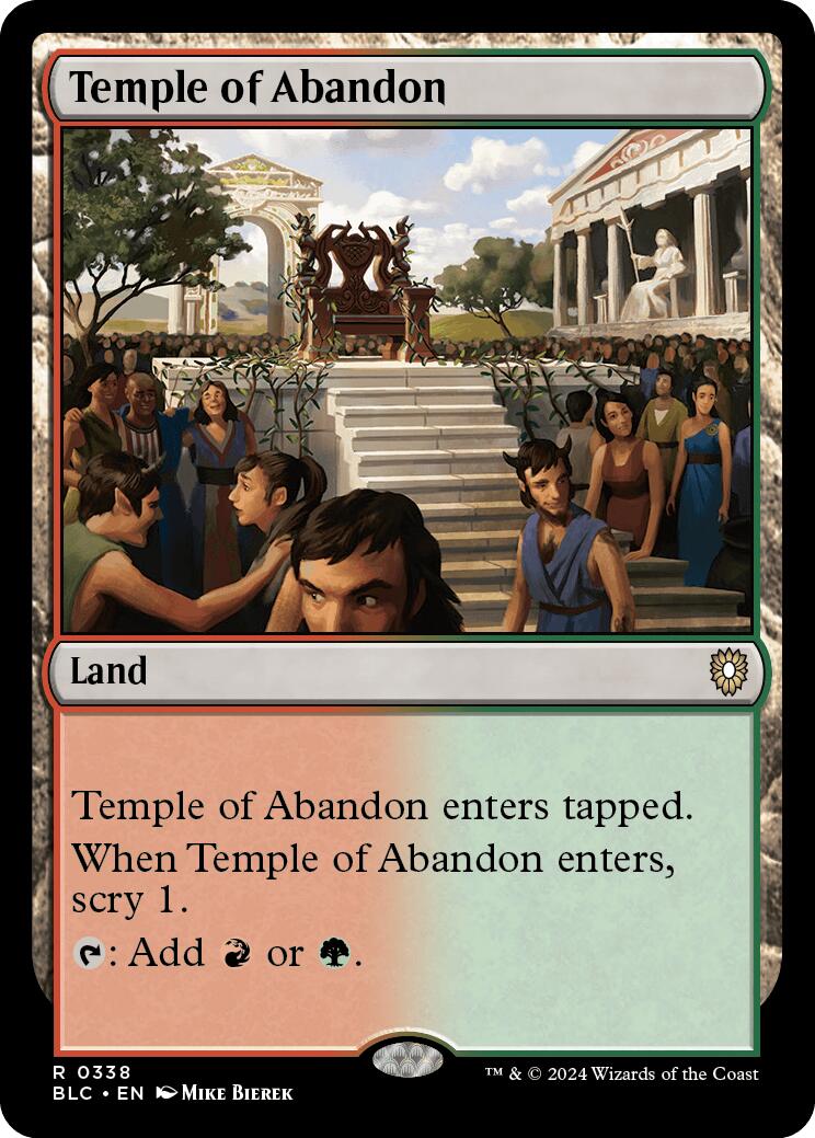 Temple of Abandon [Bloomburrow Commander] | Magic Magpie