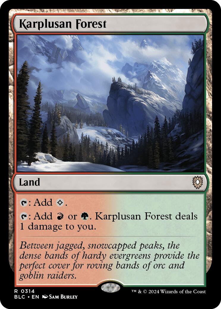 Karplusan Forest [Bloomburrow Commander] | Magic Magpie