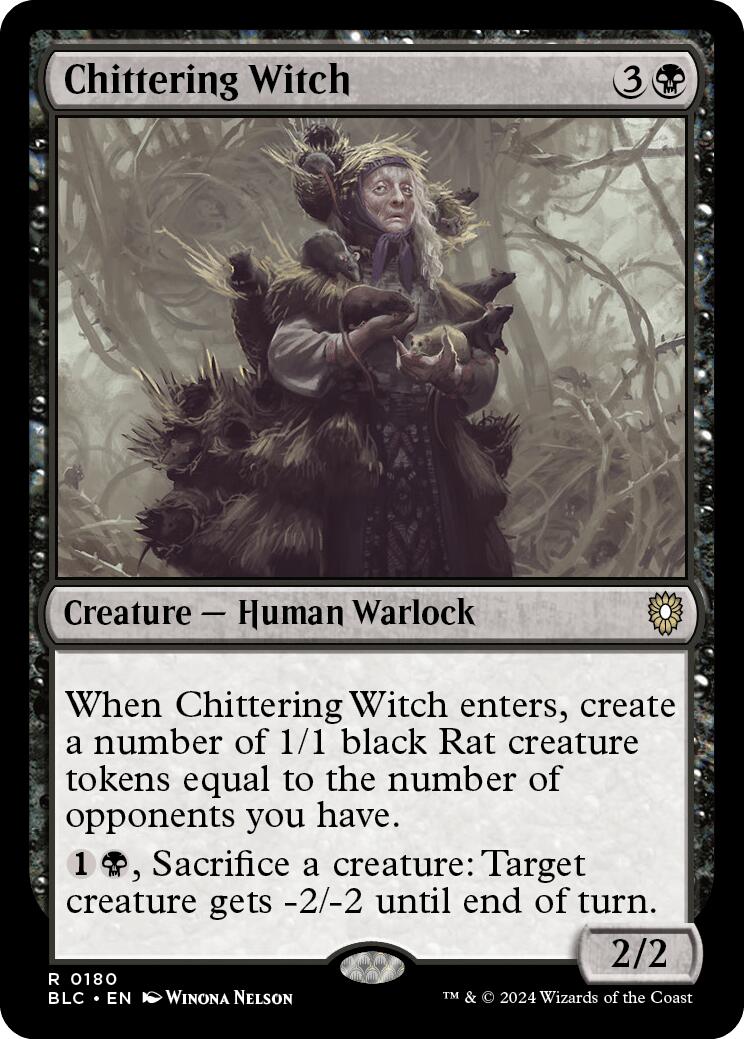 Chittering Witch [Bloomburrow Commander] | Magic Magpie