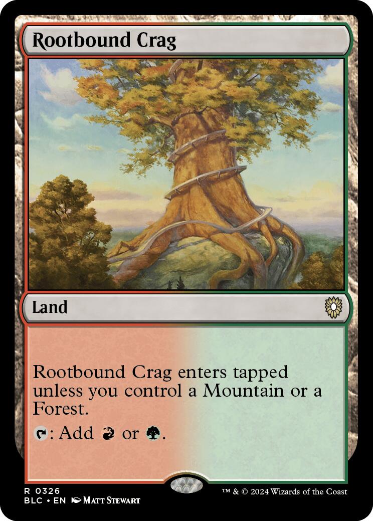 Rootbound Crag [Bloomburrow Commander] | Magic Magpie