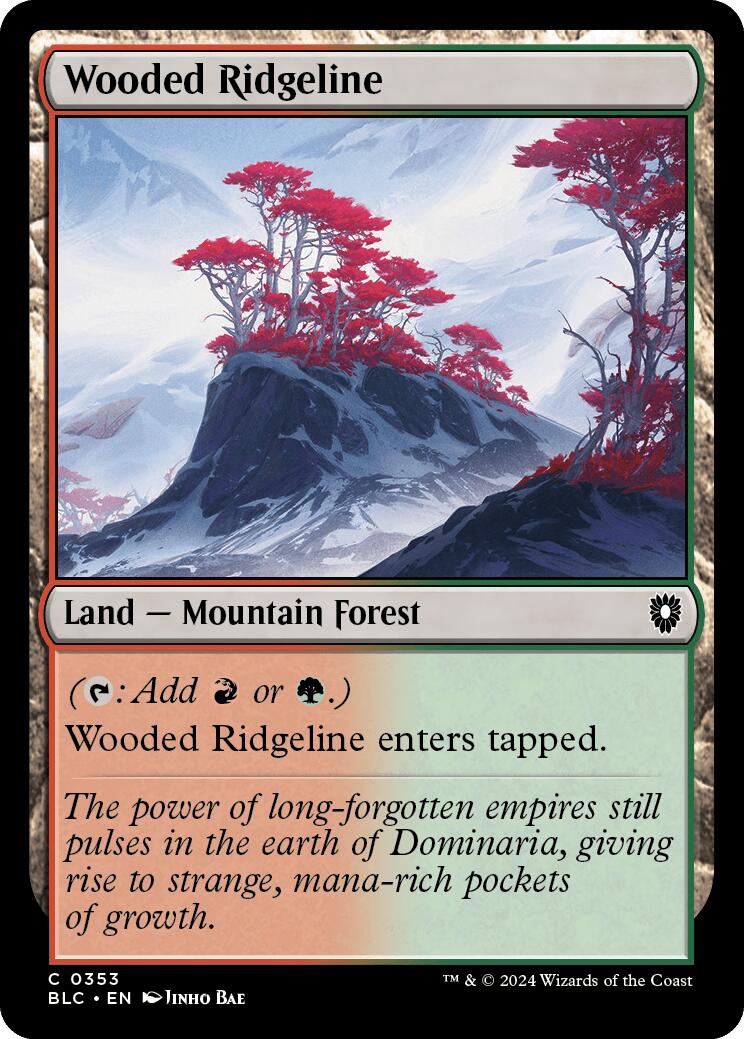 Wooded Ridgeline [Bloomburrow Commander] | Magic Magpie