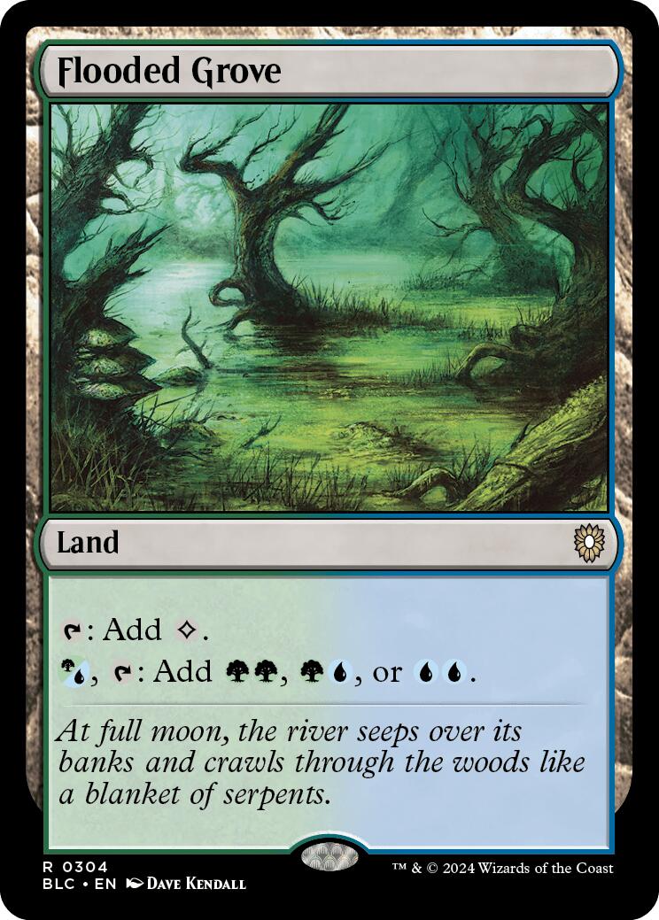 Flooded Grove [Bloomburrow Commander] | Magic Magpie