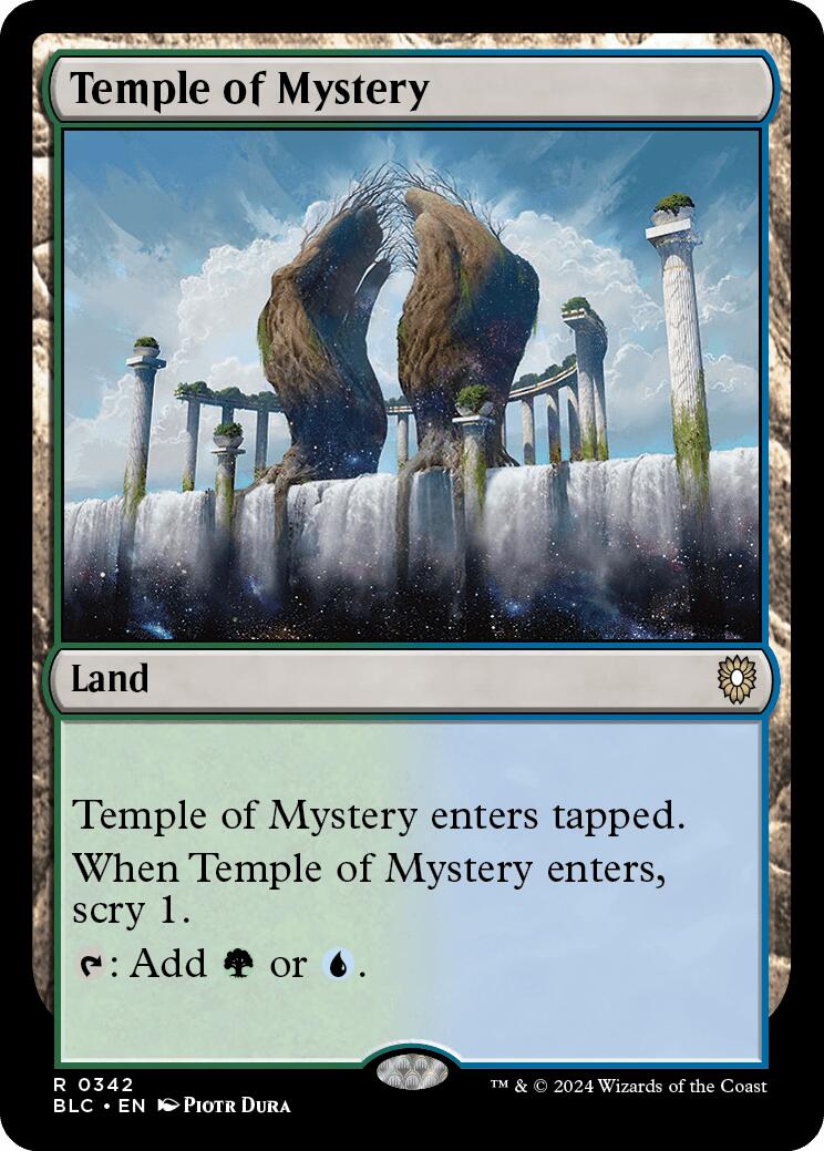 Temple of Mystery [Bloomburrow Commander] | Magic Magpie