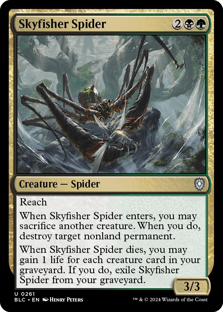 Skyfisher Spider [Bloomburrow Commander] | Magic Magpie