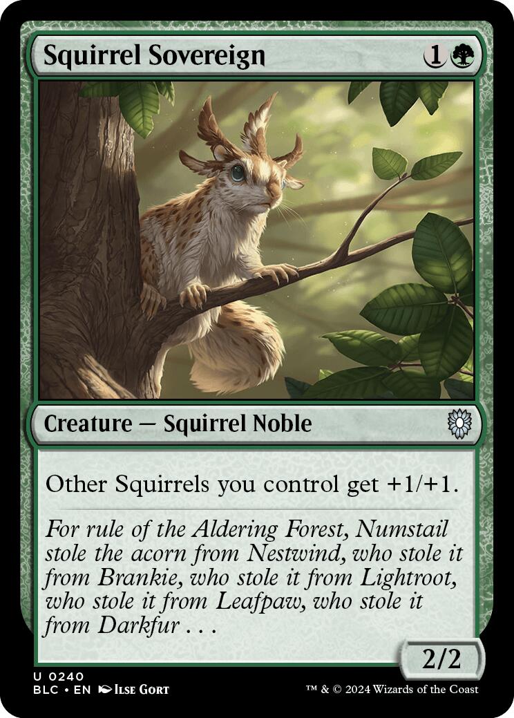 Squirrel Sovereign [Bloomburrow Commander] | Magic Magpie