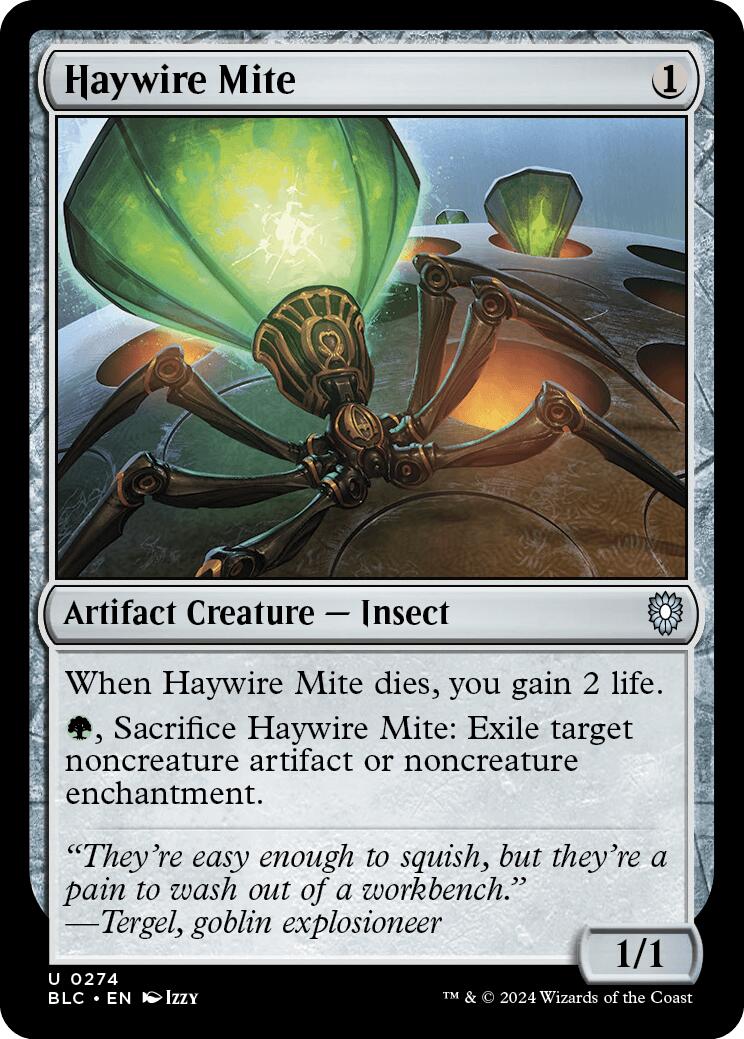 Haywire Mite [Bloomburrow Commander] | Magic Magpie