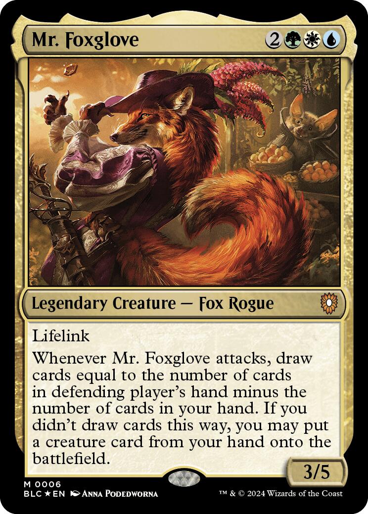 Mr. Foxglove [Bloomburrow Commander] | Magic Magpie