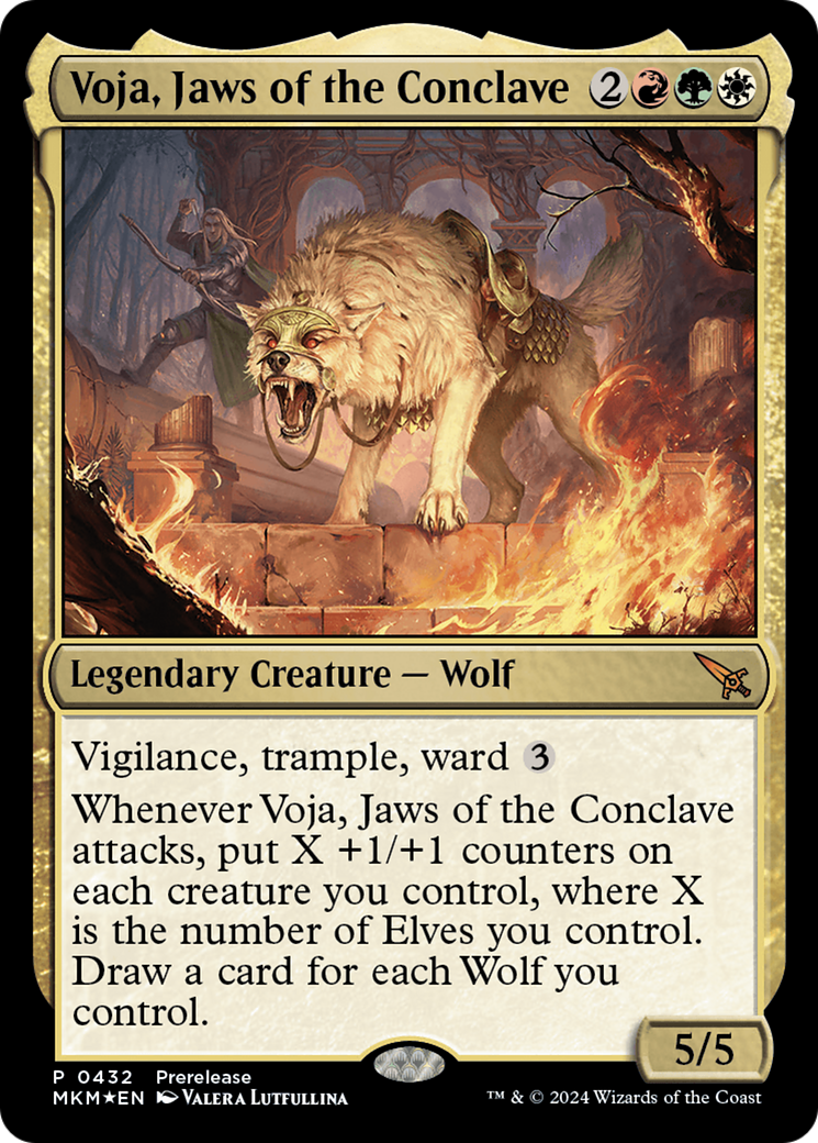 Voja, Jaws of the Conclave [Murders at Karlov Manor Prerelease Promos] | Magic Magpie