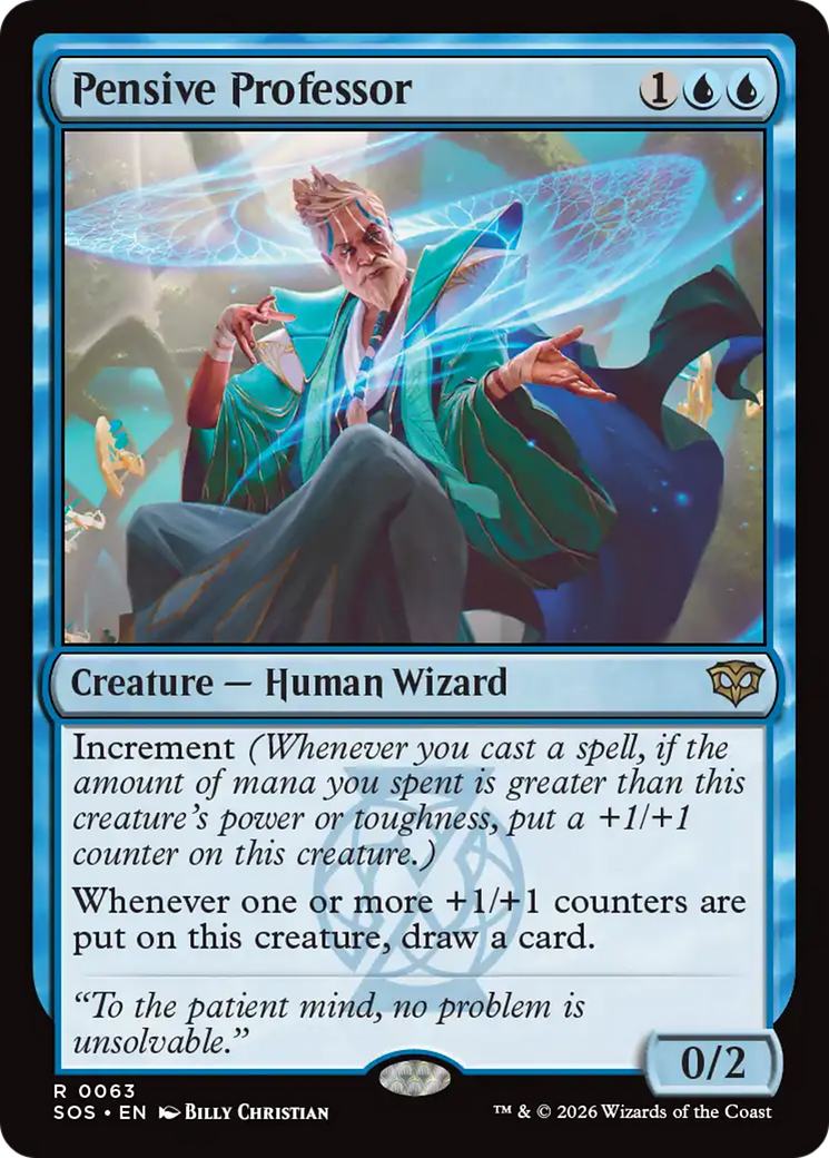 Pensive Professor [Secrets of Strixhaven] | Magic Magpie