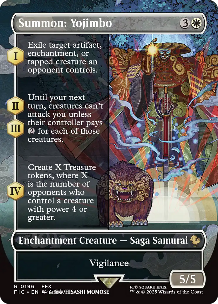 Summon: Yojimbo (Borderless) [FINAL FANTASY Commander] | Magic Magpie