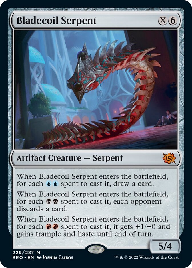 Bladecoil Serpent (Promo Pack) [The Brothers' War Promos] | Magic Magpie