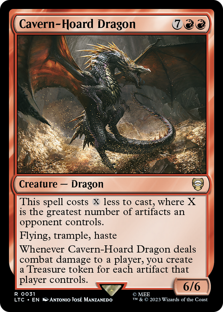 Cavern-Hoard Dragon [The Lord of the Rings: Tales of Middle-Earth Commander] | Magic Magpie