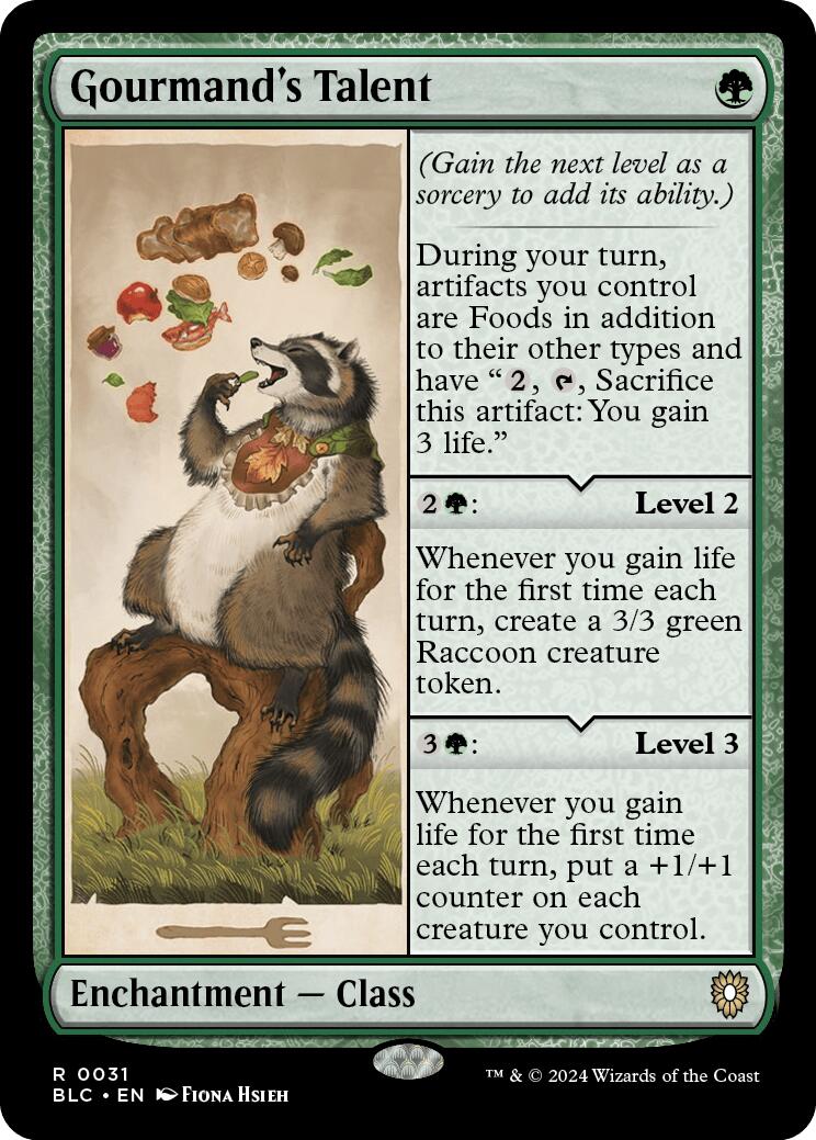 Gourmand's Talent [Bloomburrow Commander] | Magic Magpie