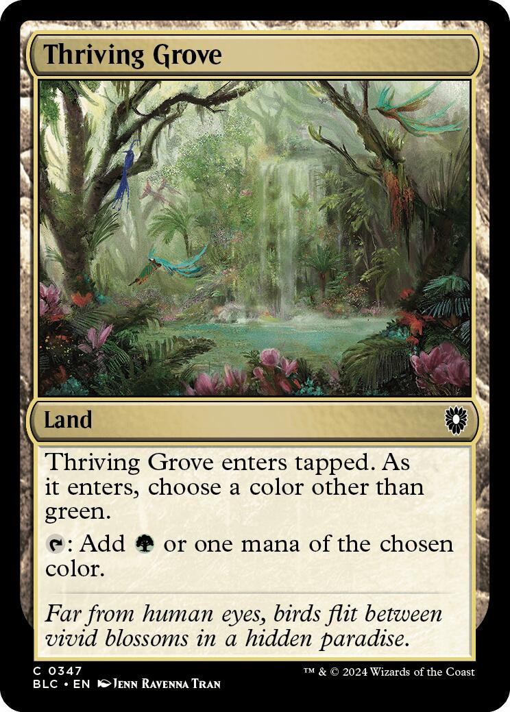 Thriving Grove [Bloomburrow Commander] | Magic Magpie