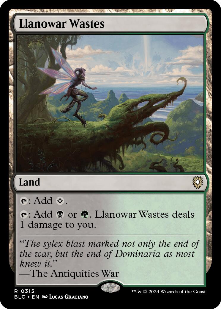 Llanowar Wastes [Bloomburrow Commander] | Magic Magpie