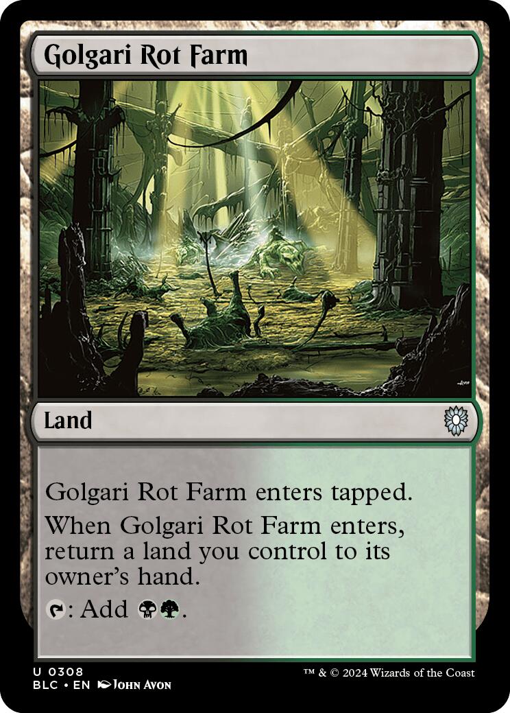 Golgari Rot Farm [Bloomburrow Commander] | Magic Magpie