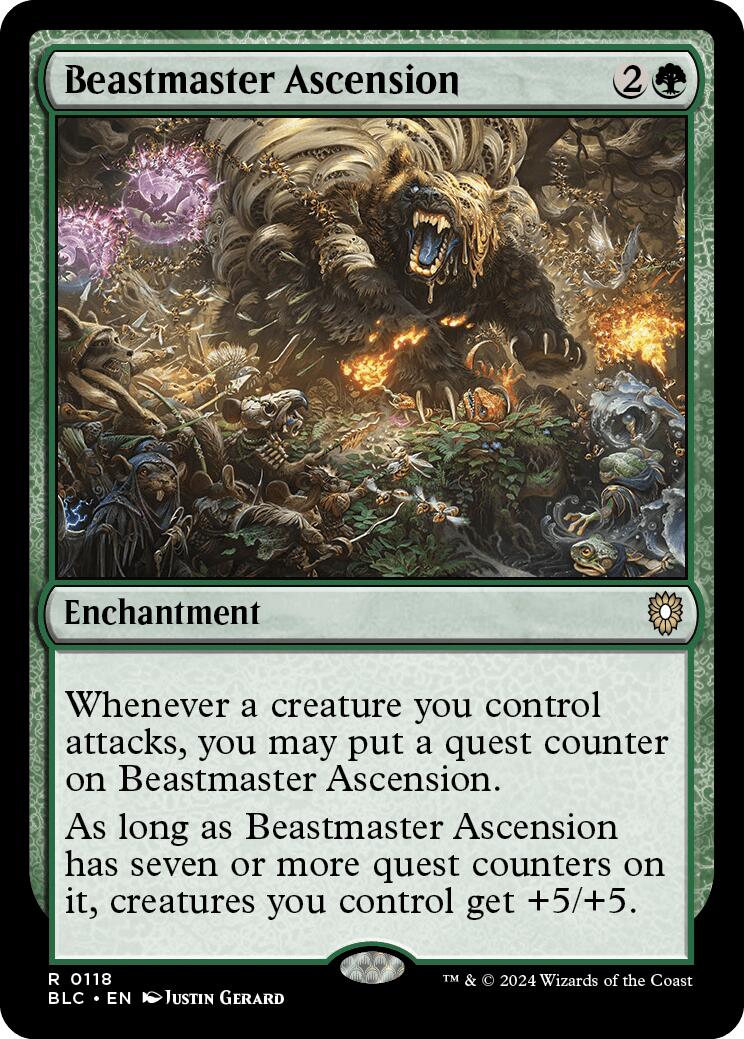 Beastmaster Ascension [Bloomburrow Commander] | Magic Magpie