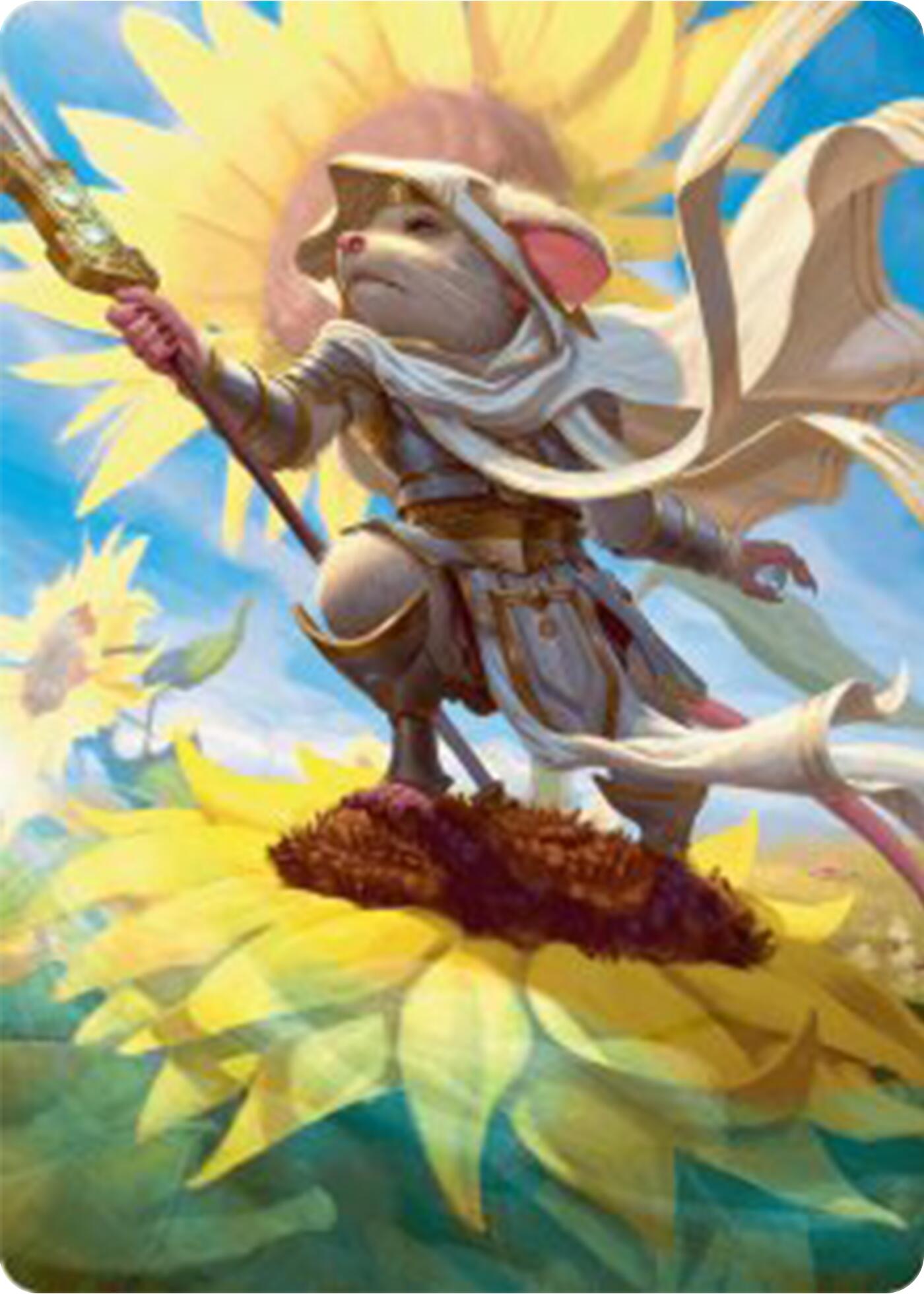 Elspeth, Sun's Champion Art Card [Bloomburrow Art Series] | Magic Magpie