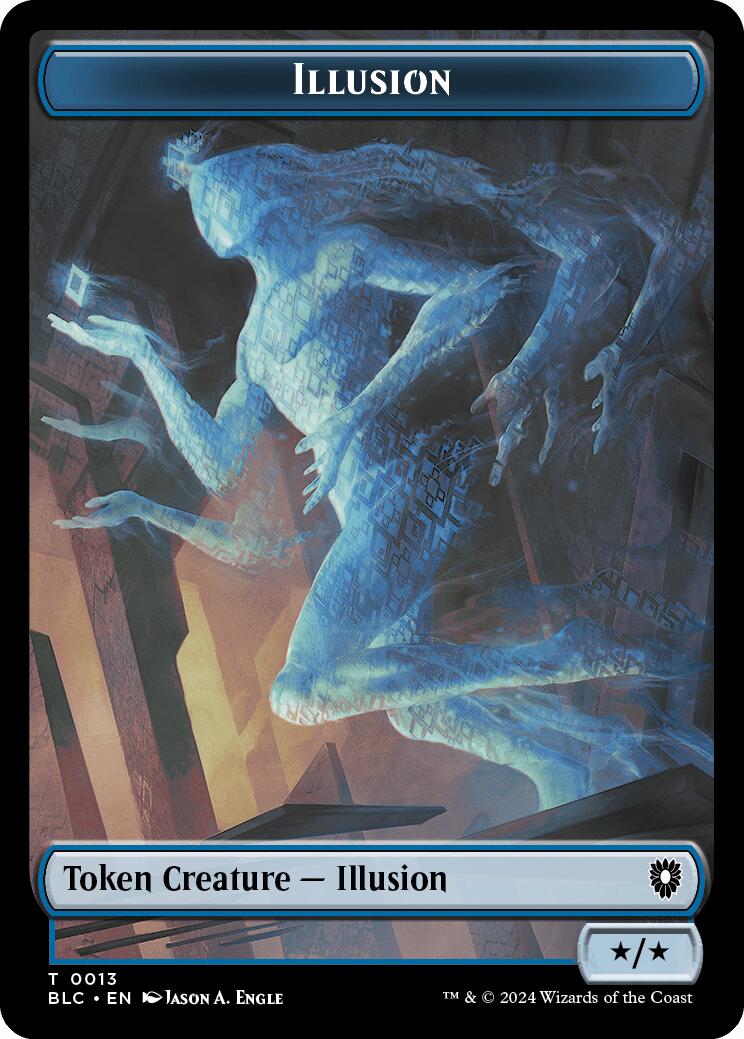 Illusion // Goblin Double-Sided Token [Bloomburrow Commander Tokens] | Magic Magpie