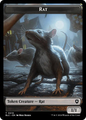 Rat // Raccoon Double-Sided Token [Bloomburrow Commander Tokens] | Magic Magpie