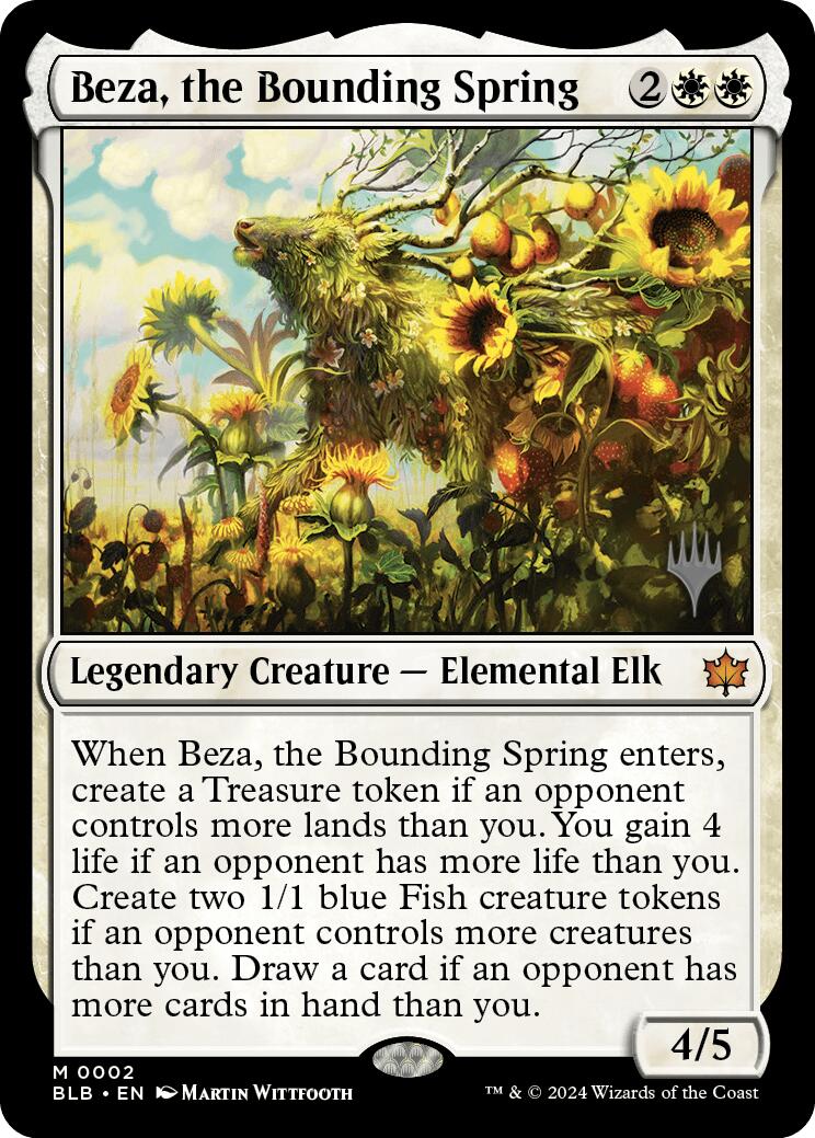 Beza, the Bounding Spring (Promo Pack) [Bloomburrow Promos] | Magic Magpie