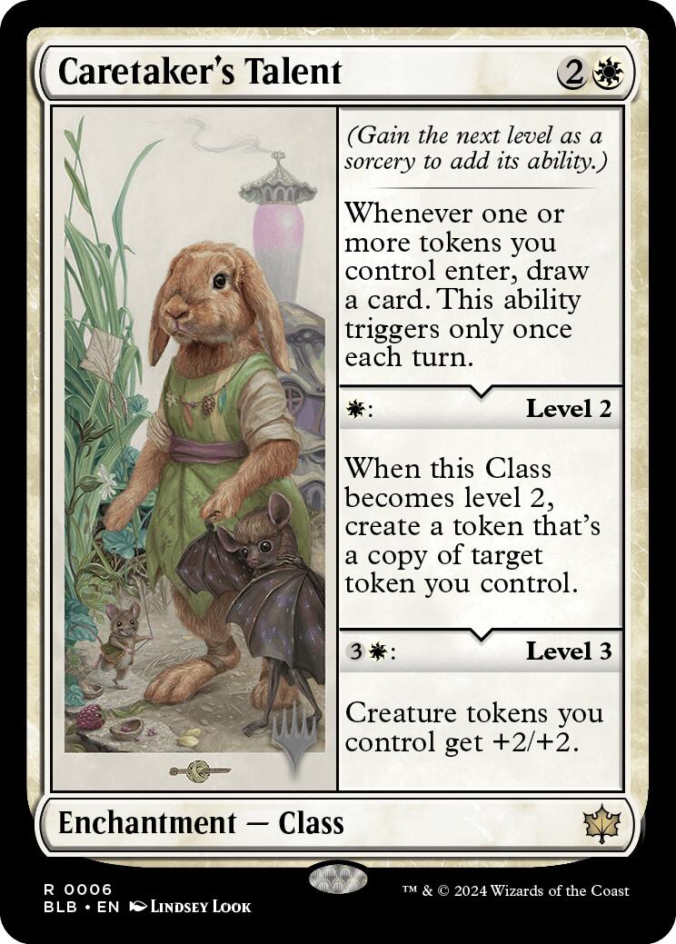 Caretaker's Talent (Promo Pack) [Bloomburrow Promos] | Magic Magpie