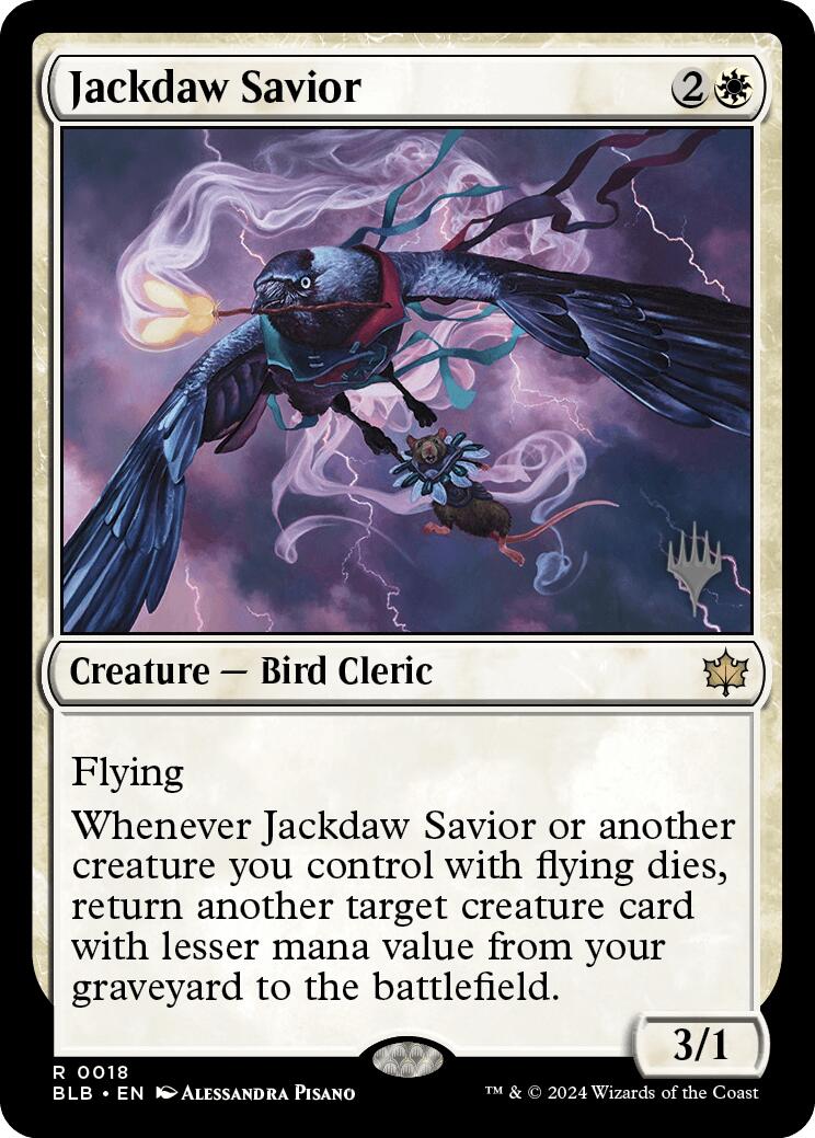 Jackdaw Savior (Promo Pack) [Bloomburrow Promos] | Magic Magpie