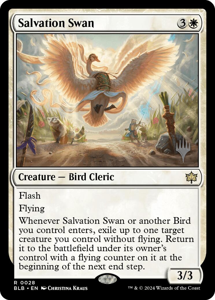 Salvation Swan (Promo Pack) [Bloomburrow Promos] | Magic Magpie