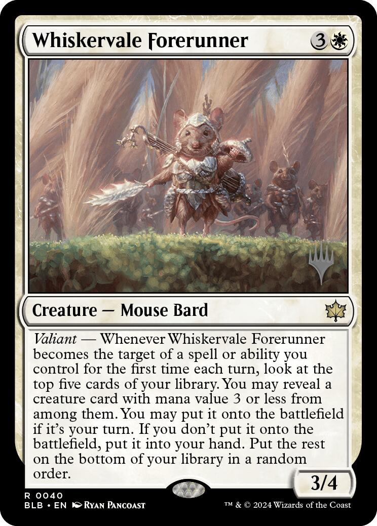 Whiskervale Forerunner (Promo Pack) [Bloomburrow Promos] | Magic Magpie