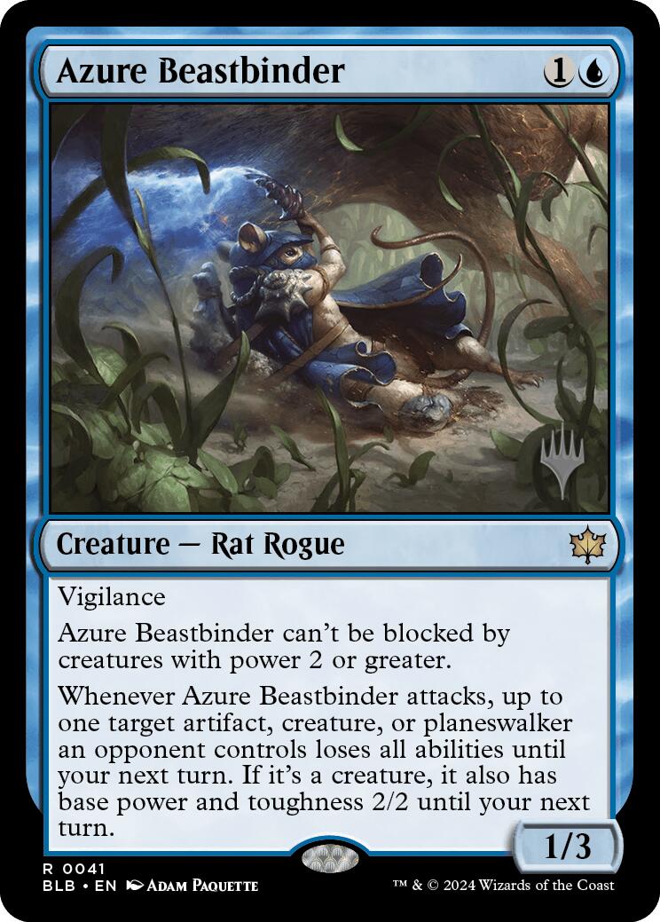 Azure Beastbinder (Promo Pack) [Bloomburrow Promos] | Magic Magpie