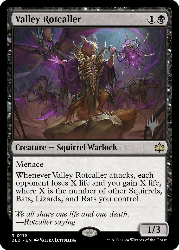 Valley Rotcaller (Promo Pack) [Bloomburrow Promos] | Magic Magpie