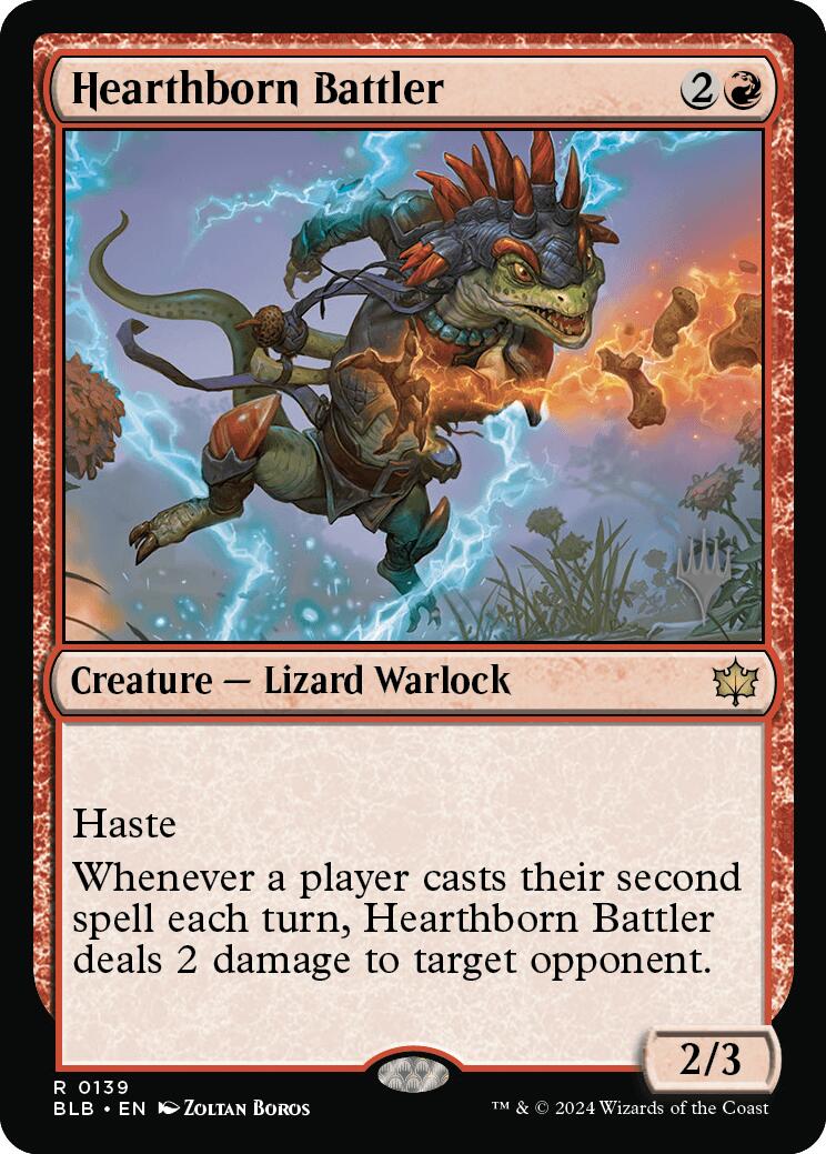 Hearthborn Battler (Promo Pack) [Bloomburrow Promos] | Magic Magpie