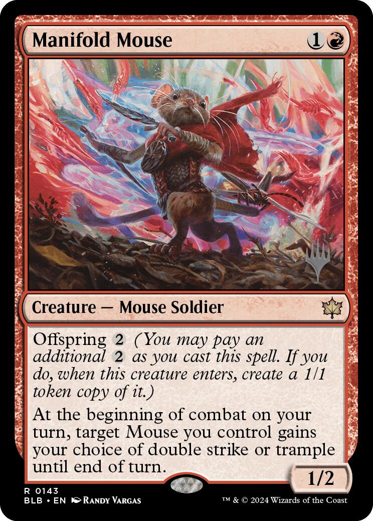 Manifold Mouse (Promo Pack) [Bloomburrow Promos] | Magic Magpie