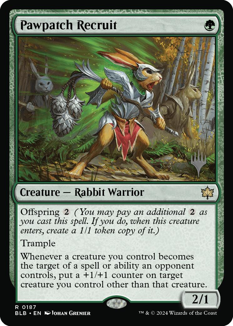 Pawpatch Recruit (Promo Pack) [Bloomburrow Promos] | Magic Magpie